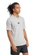 adidas Sportswear, Tricou din bumbac cu logo brodat, Negru, Gri deschis melange, 2XL