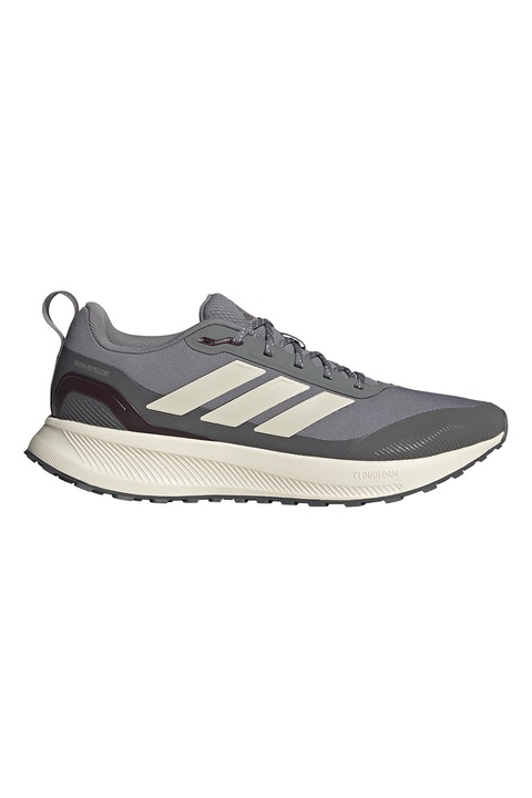 adidas Performance, Непромокаеми обувки Runfalcon 5 за бягане, Пепеляво сиво/Мръснобял/Tъмносив