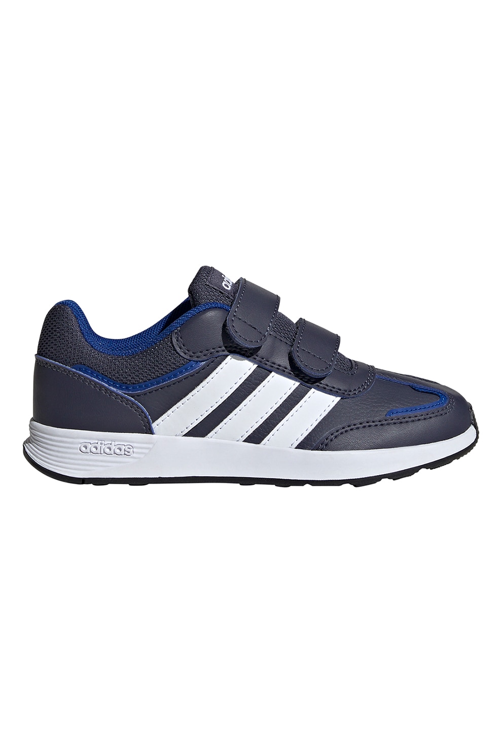 adidas Sportswear, Pantofi sport Tensaur Switch de piele ecologica cu velcro, Alb, Albastru ultramarin, 29 EU