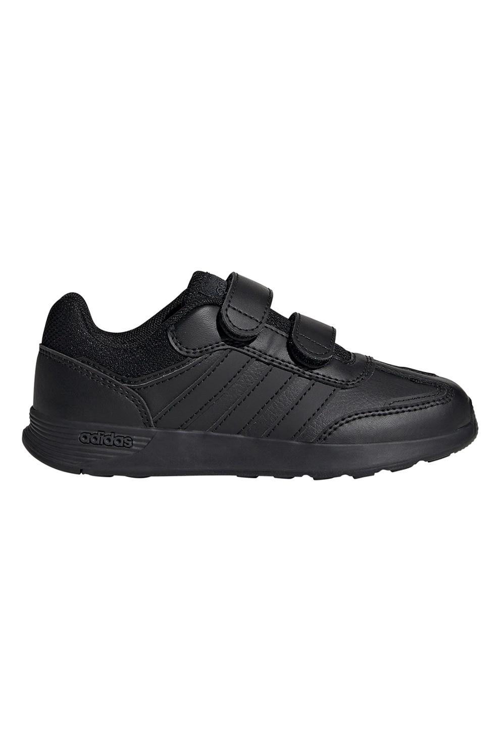 adidas Sportswear, Pantofi sport Tensaur Switch de piele ecologica cu velcro, Negru, 28 EU
