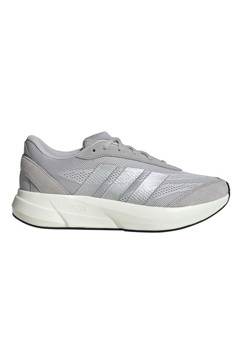 adidas Sportswear, Pantofi sport cu insertii de piele intoarsa Lightshift, Gri