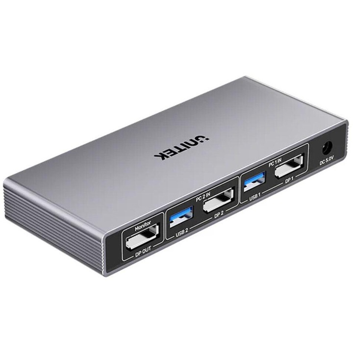 Unitek KVM kapcsoló 8K@60Hz, USB 3.0, 5Gbps