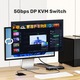 Unitek KVM kapcsoló 8K@60Hz, USB 3.0, 5Gbps