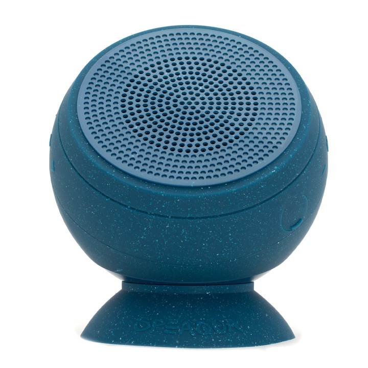 SPEAQUA Barnacle Vibe 3.0–Boxa Bluetooth Rezistenta la Apa cu 8GB Stocare Muzicala, Conectare Duala si Autonomie de12 Ore, Tidal Blue