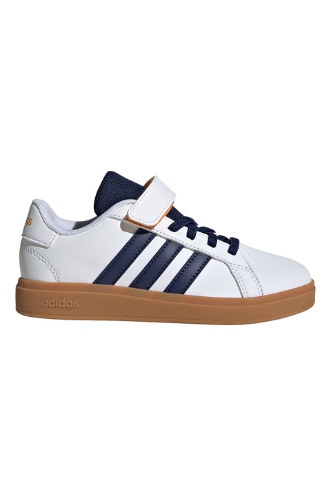 adidas Sportswear, Grand Court 2.0 tépőzáras sneaker, Fehér/Sötétkék