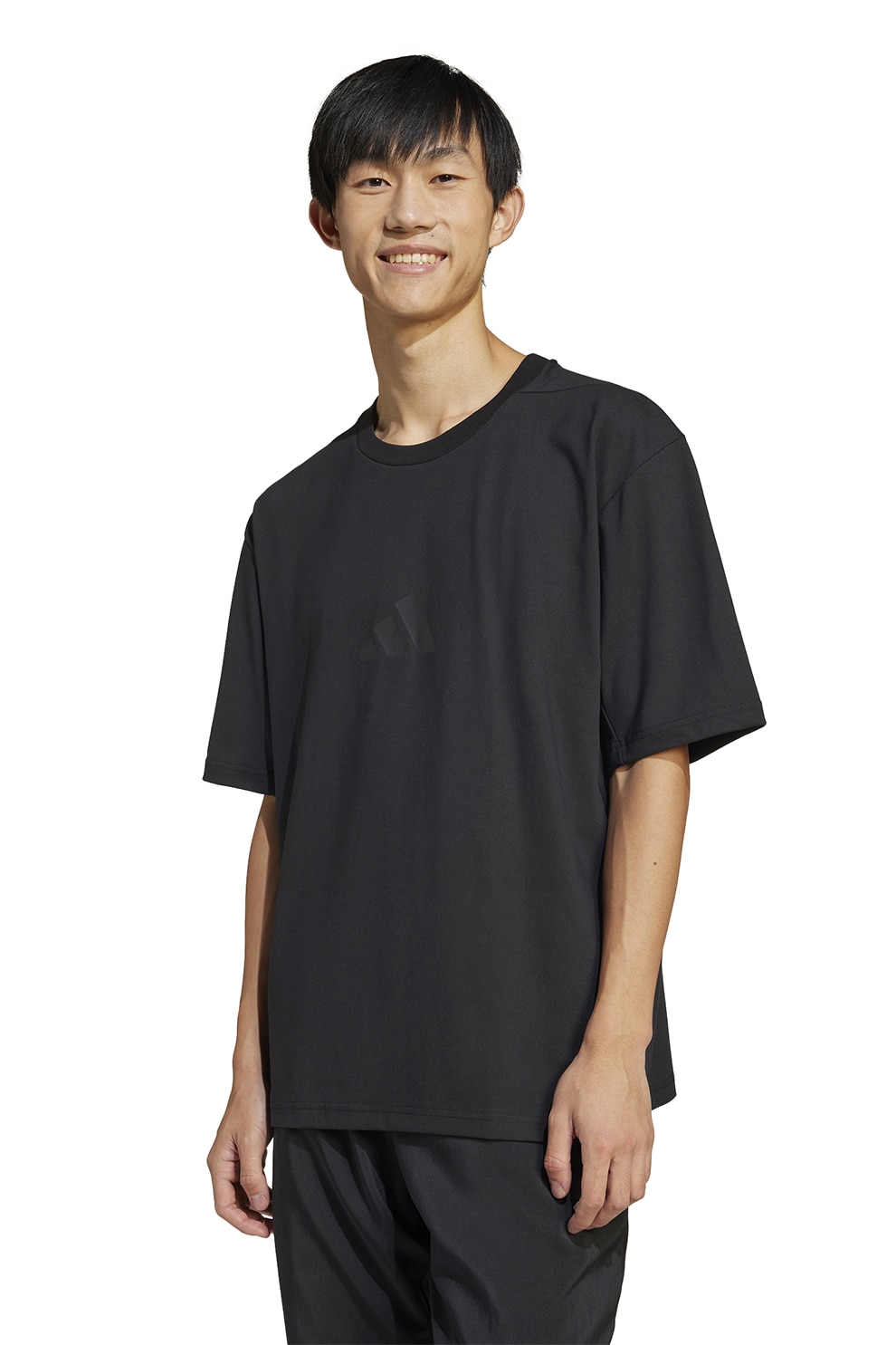 adidas Sportswear, Tricou lejer Z.N.E., Negru, L