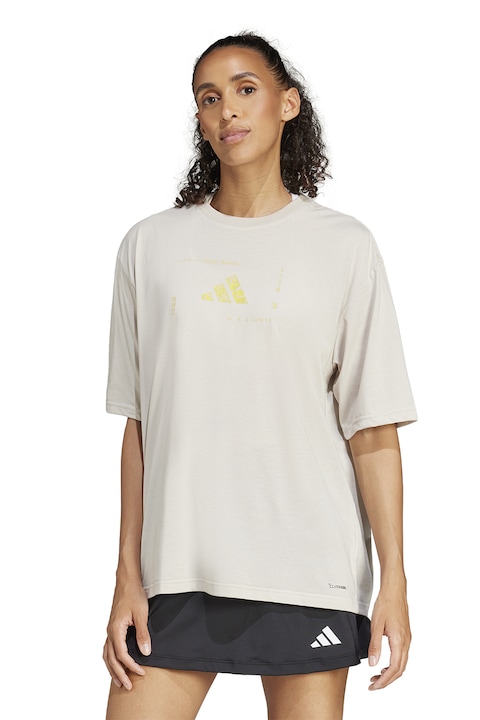adidas Performance, Tricou lejer pentru fitness, Verde pal, S