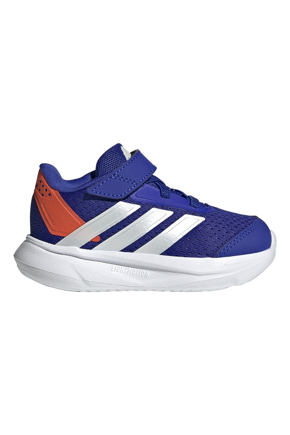 adidas Sportswear, Pantofi sport cu velcro Duramo 2.0, Alb, Albastru royal, 22 EU