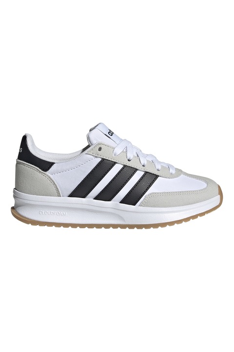 adidas Sportswear, Run 70s 2.0 sneaker textilrészletekkel, Fekete/Fehér/Drapp