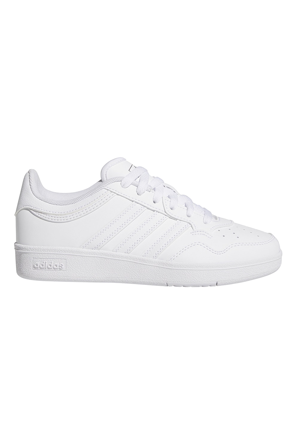 adidas Sportswear, Pantofi sport de piele ecologica Hoops 4.0, Alb optic, 38 EU