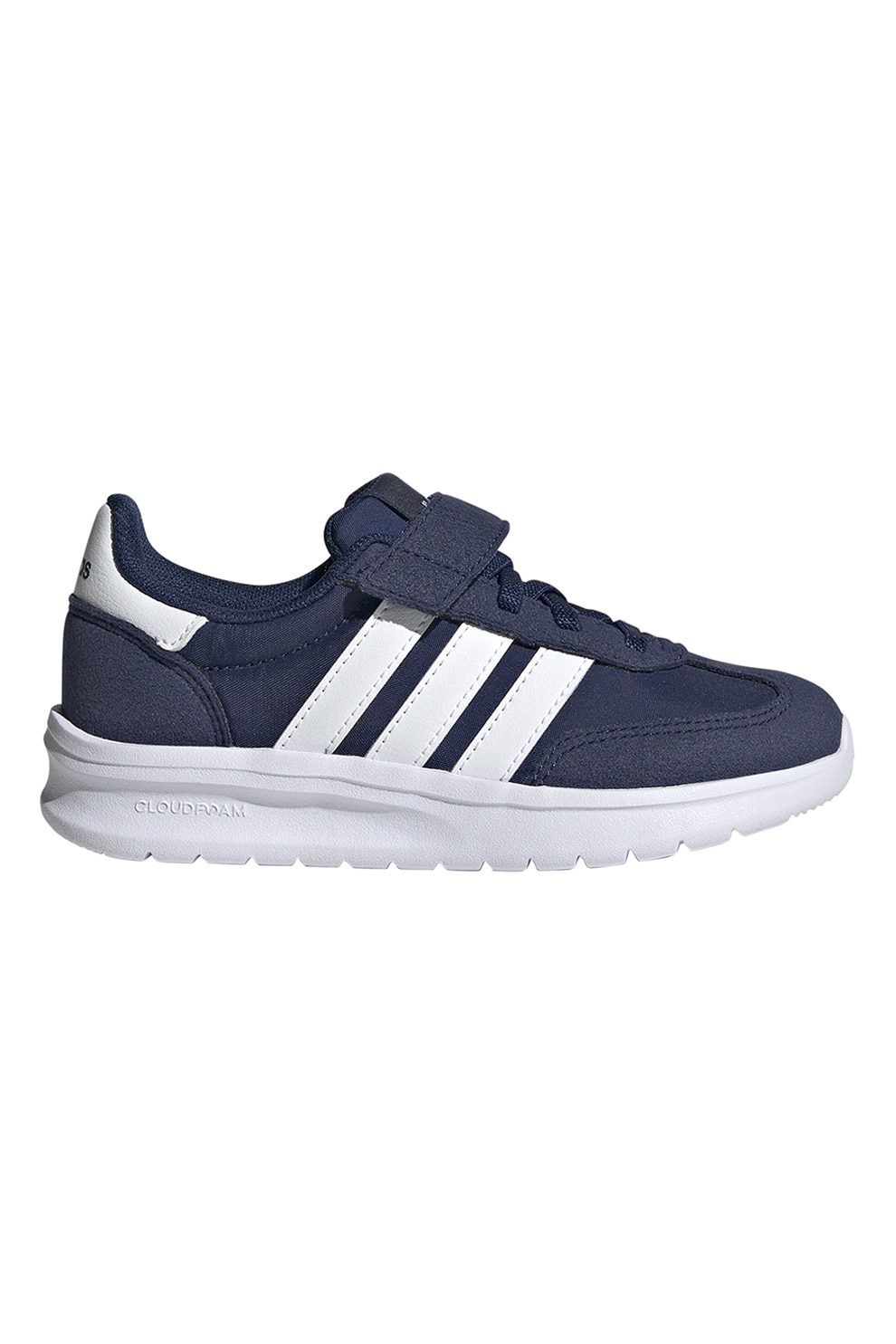 adidas Sportswear, Pantofi sport cu velcro Run 70s 2.0, Alb, Albastru inchis, 30 EU