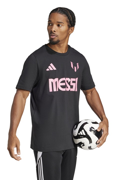 adidas Performance, Футболна тениска Messi, Розово/Антрацитно сиво