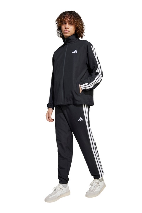 adidas Sportswear, Спортен екип с цип, Черен