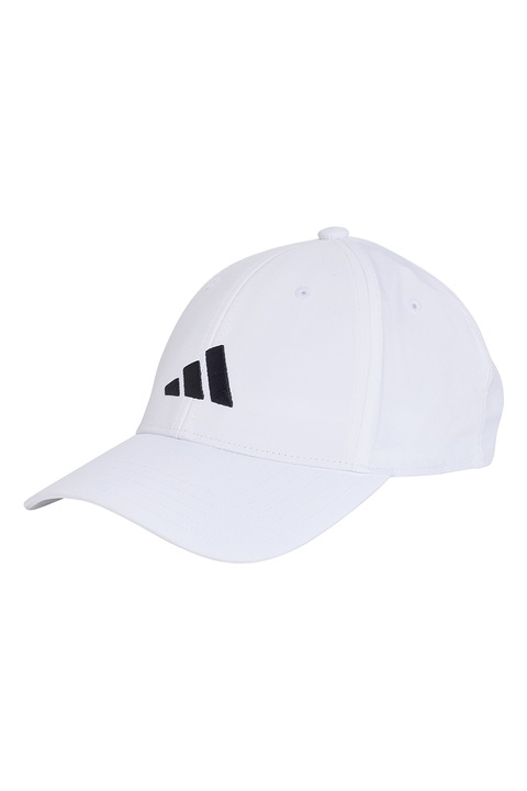 adidas Performance, Унисекс бейзболна шапка с бродирано лого, Черен/Бял
