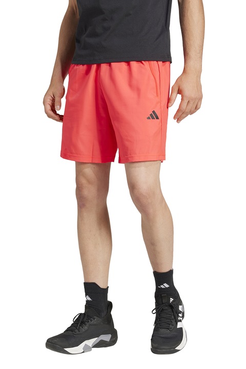 adidas Performance, Pantaloni scurti cu talie ajustabila pentru antrenament, Portocaliu mandarina