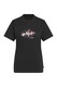 adidas Sportswear, Tricou cu imprimeu logo si decolteu la baza gatului, Negru/Coral/Alb optic