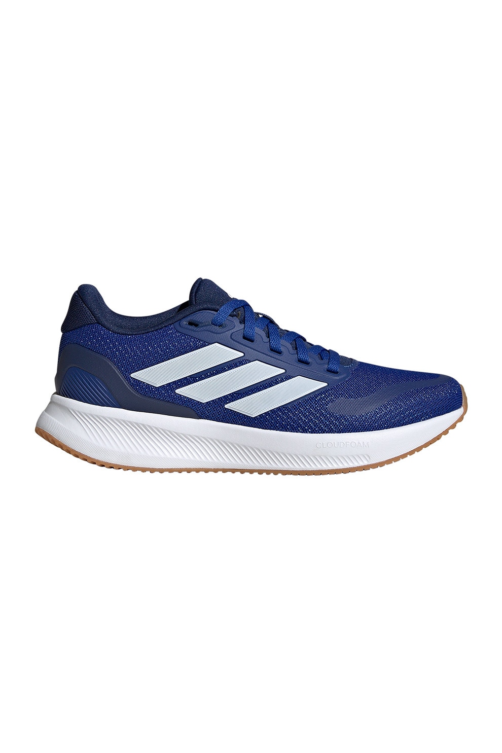 adidas Sportswear, Pantofi sport Run Falcon 5 low-cut din plasa, Albastru royal, Alb murdar, 36 2/3 EU