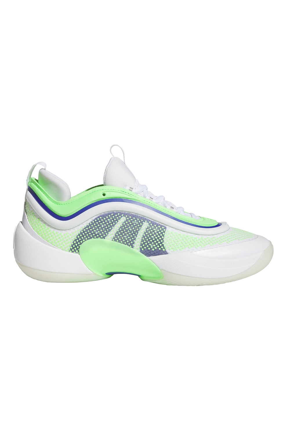 adidas Performance, Pantofi pentru baschet D.O.N. Issue 6, Alb, Verde lime, 8