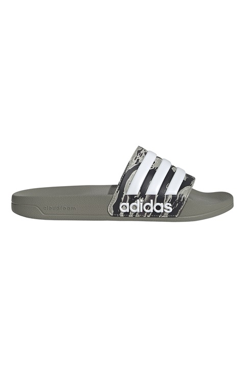 adidas Sportswear, Чехли Adilette с лого, Бял/Сиво-бежов