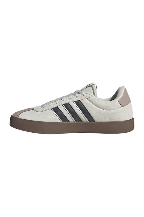 adidas Sportswear, Pantofi sport din piele intoarsa VL Court 3.0, Bej/Negru stins/Caramel
