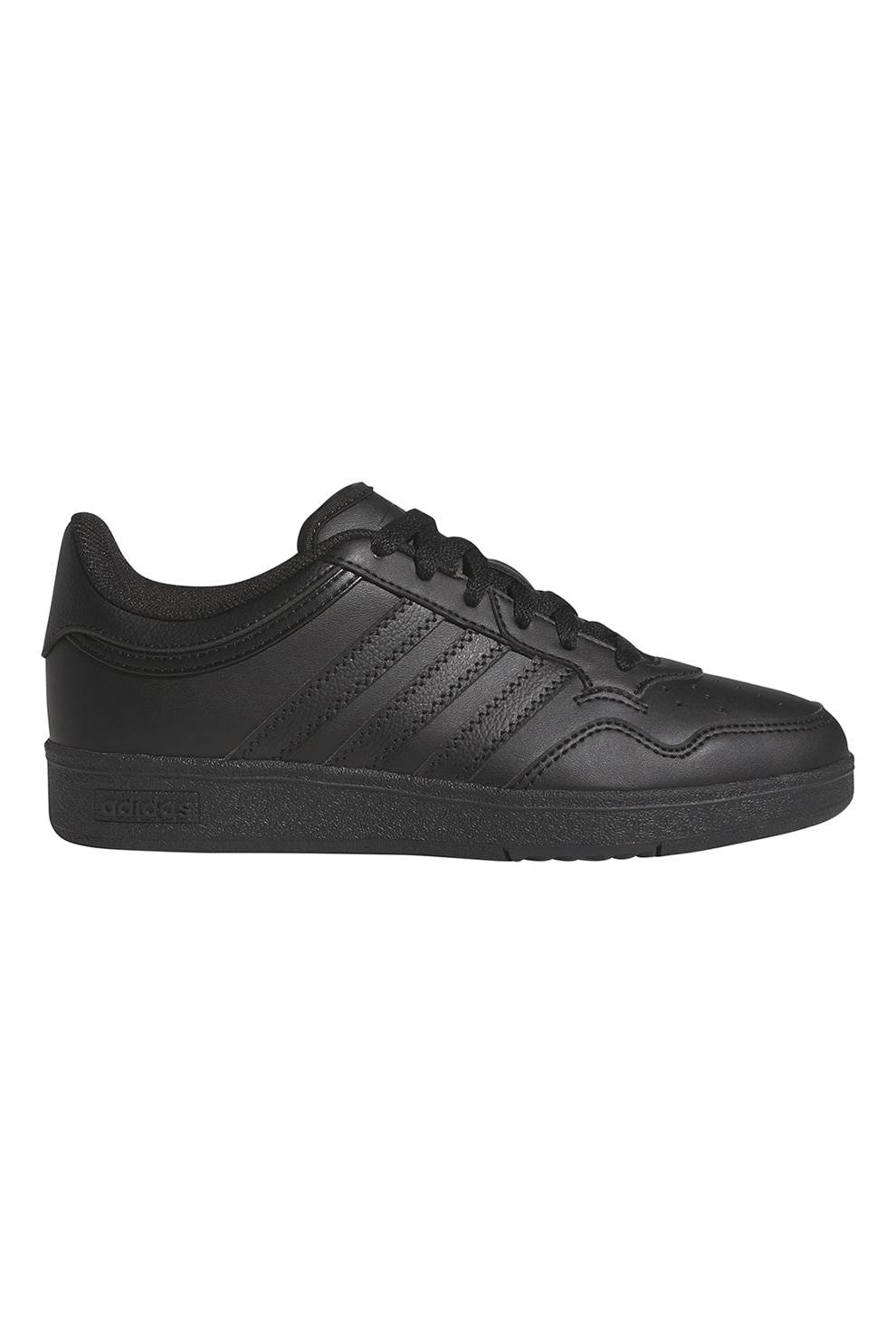 adidas Sportswear, Pantofi sport de piele ecologica Hoops 4.0, Negru, 35.5 EU