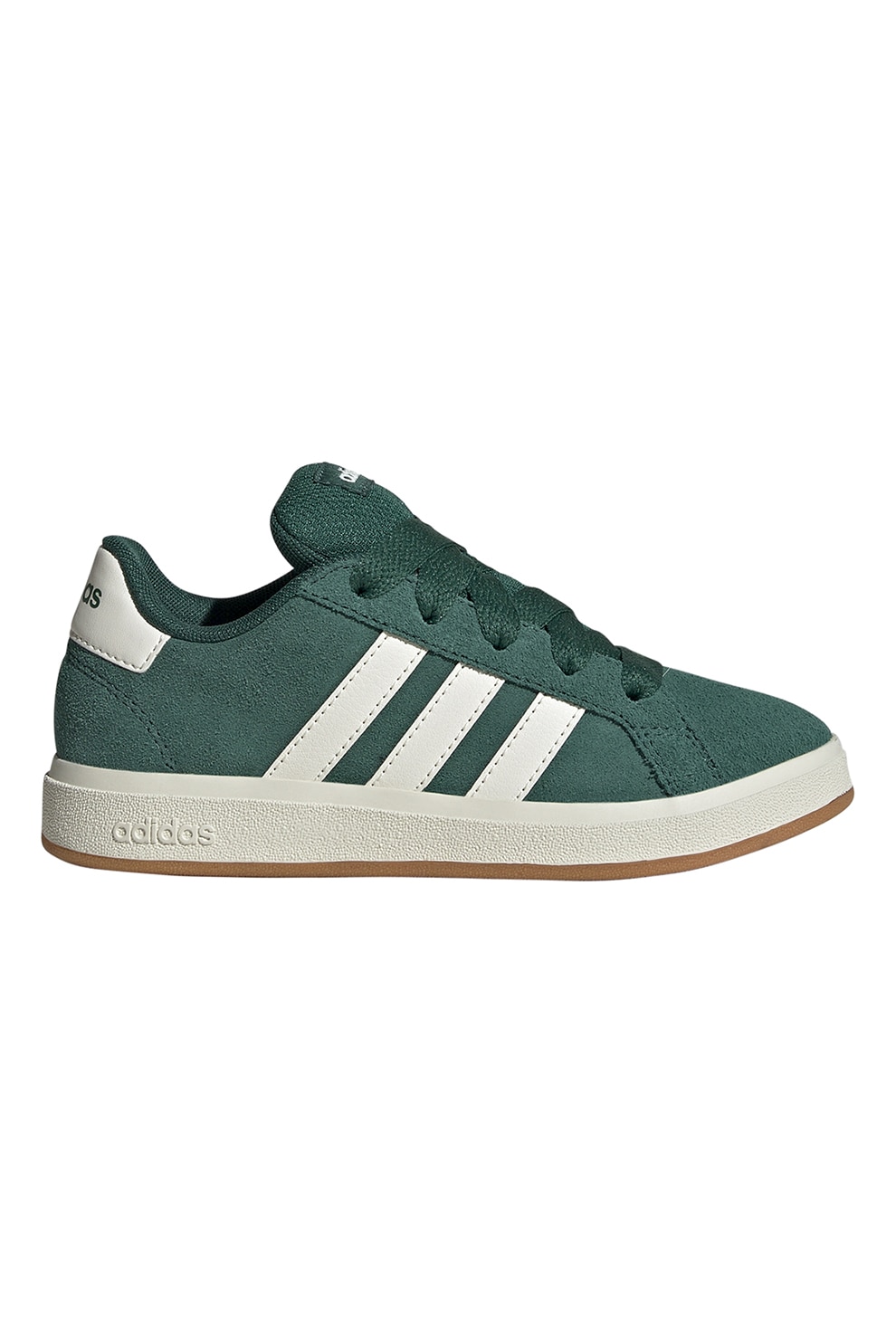 adidas Sportswear, Pantofi sport Grand Court 00s din piele intoarsa, Alb, Verde aquamarin, 29 EU