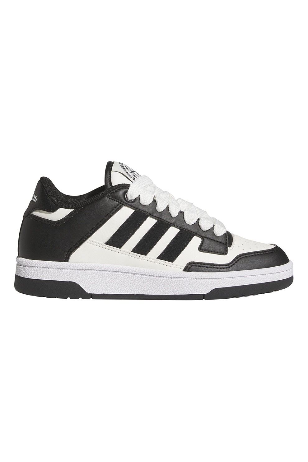 adidas Sportswear, Pantofi sport Rapid Court low-cut, Alb fildes, Negru, 37 1/3 EU