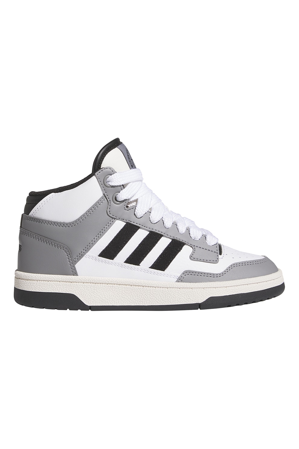 adidas Sportswear, Pantofi sport mid-cut Rapid Court, Alb, Negru, Gri, 37 1/3 EU