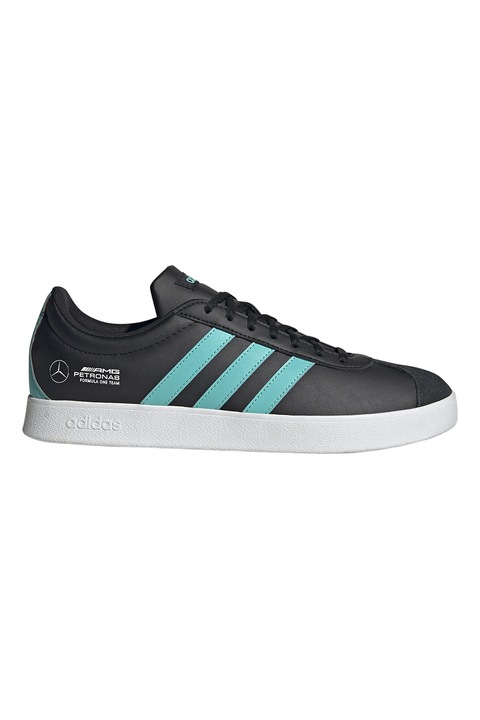 adidas Performance, Pantofi sport Court Mercedes Motor, Turcoaz/Negru stins