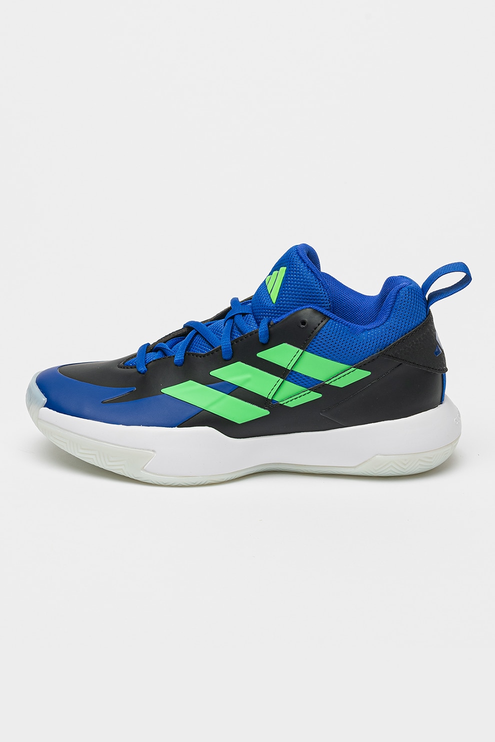 adidas Performance, Pantofi cu logo, pentru baschet Cross, Negru, Indigo, 35.5 EU