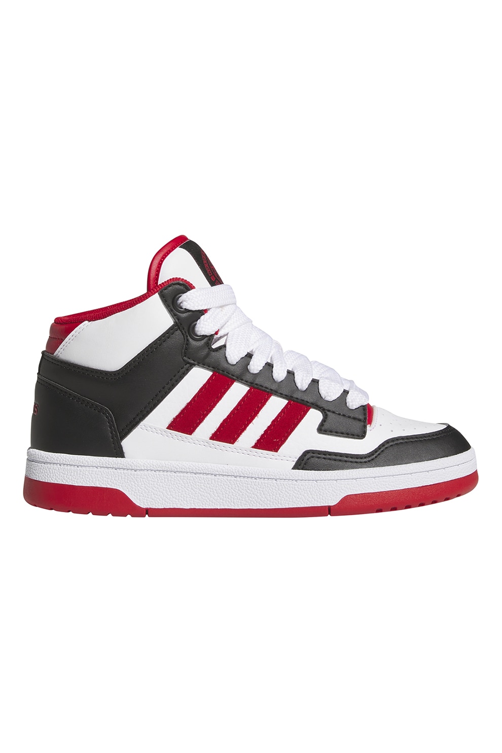 adidas Sportswear, Pantofi sport mid-cut Rapid Court, Rosu, Alb, Negru, 38 2/3 EU