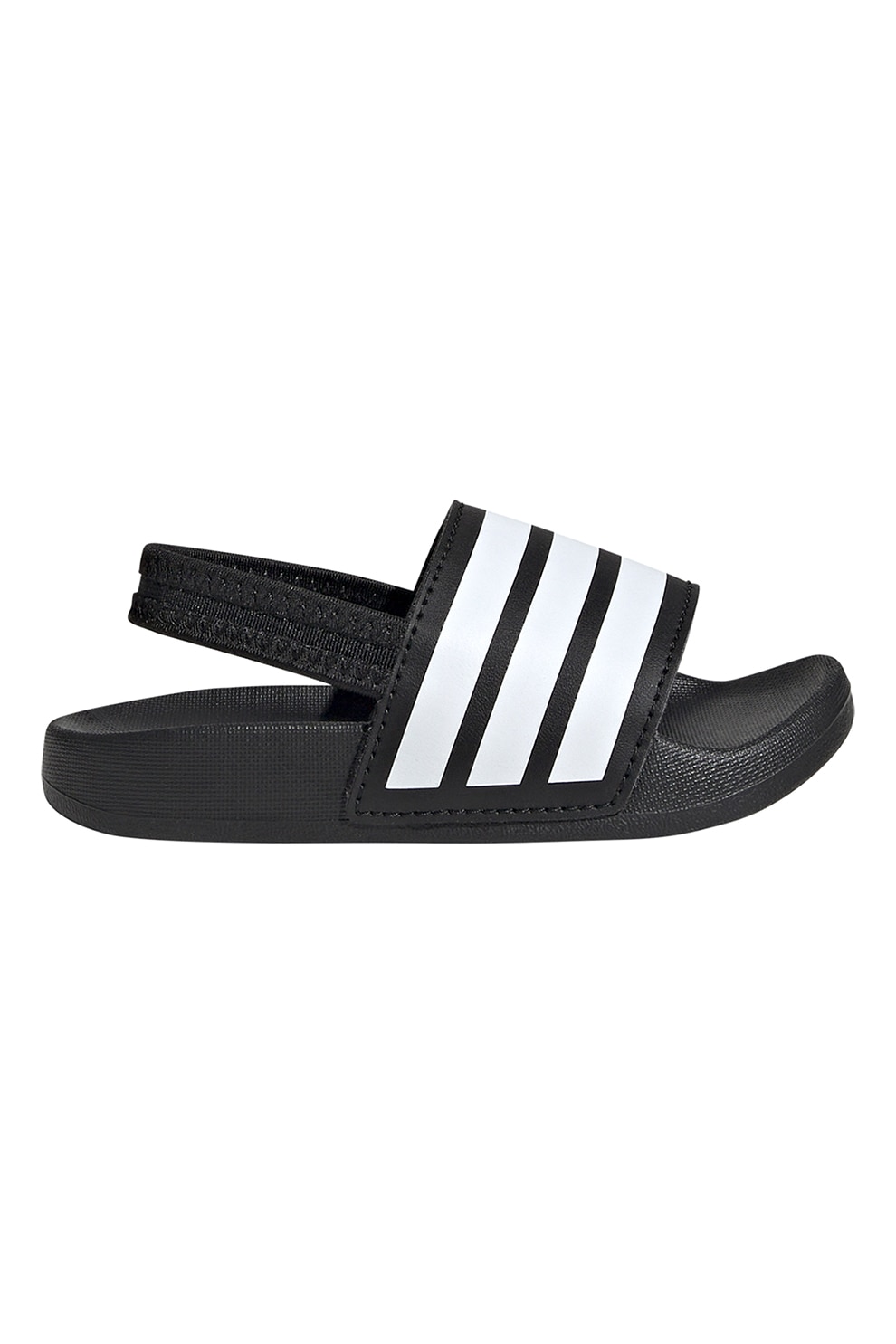 adidas Sportswear, Sandale slingback Adilette, Alb, Negru, 24 EU