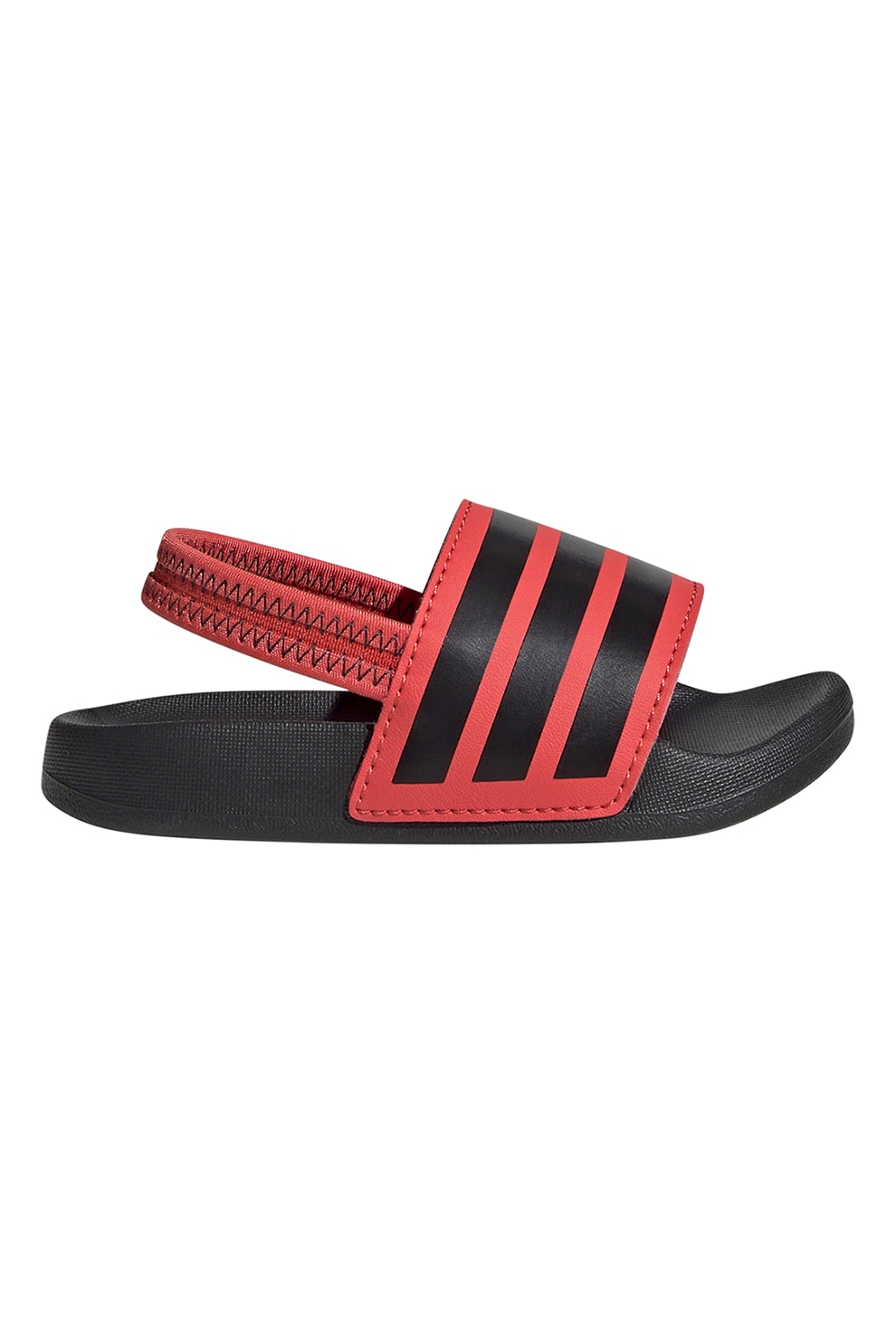 adidas Sportswear, Sandale slingback Adilette, Negru, Rosu vermillion, 21 EU