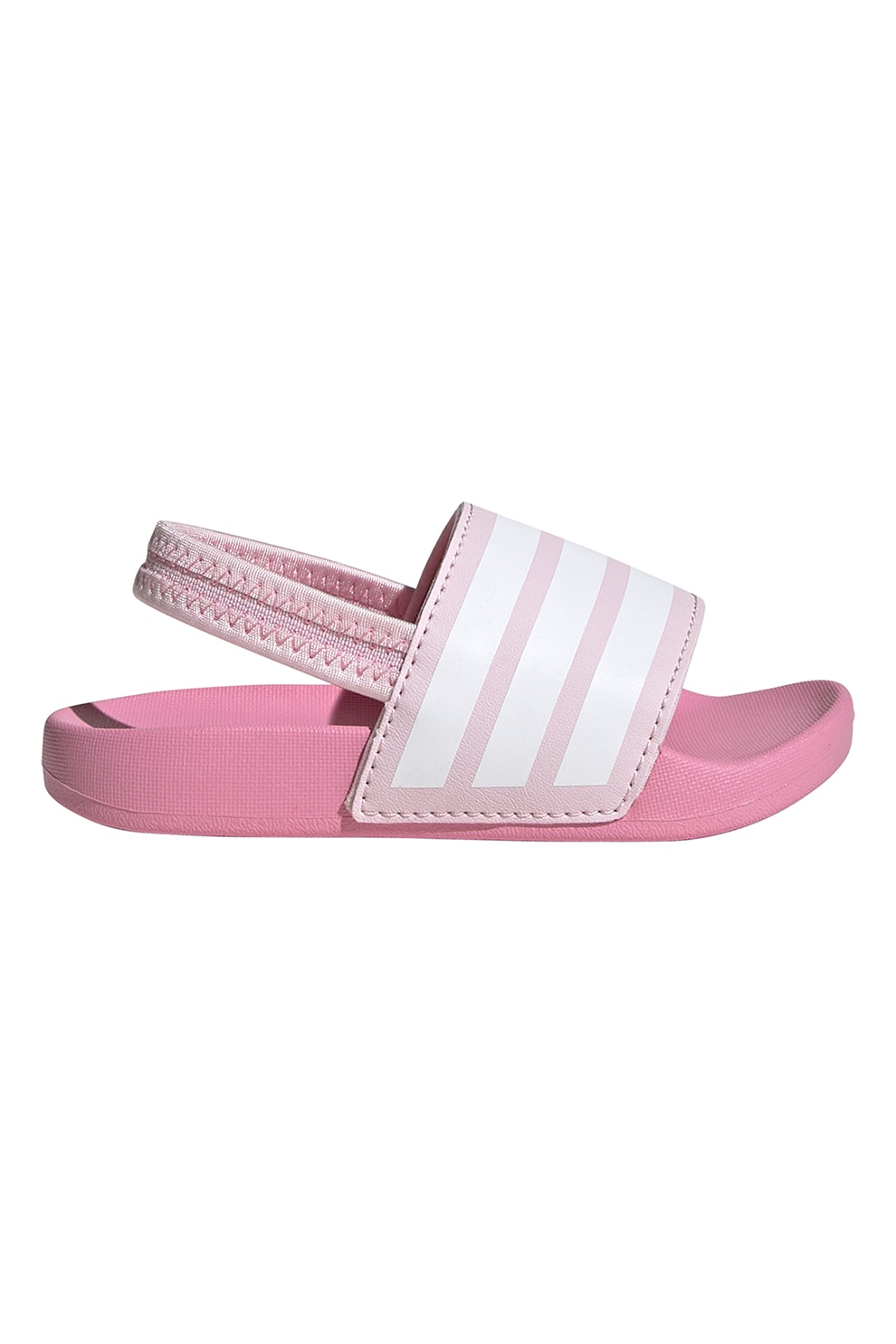 adidas Sportswear, Sandale slingback Adilette, Alb, Roz, 25 EU