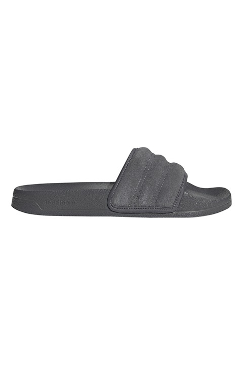 adidas Sportswear, Papuci din piele intoarsa Adilette, Negru stins