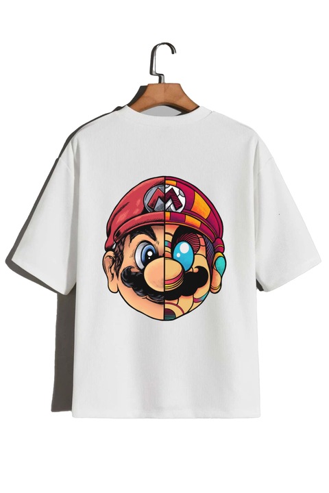 Super Mario mintas ferfi polo, Fehér