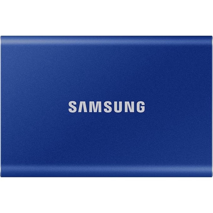 Хард диск, За Samsung T7, 1TB, Преносим, USB3.2, Нетален корпус, Син
