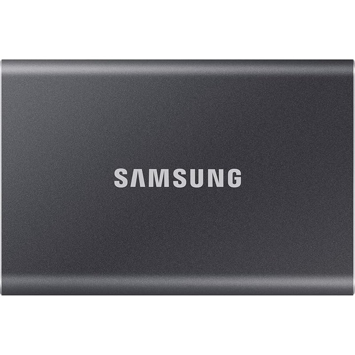 Хард диск, подходящ за Samsung T7, 1TB, преносим, USB3.2, метален корпус, сив