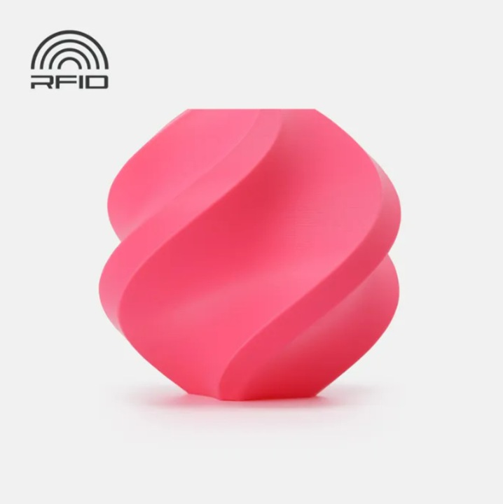 Rezerva filament, PLA Basic, 1.75 mm, Roz Hot Pink, Bambu Lab, RFID auto-citire