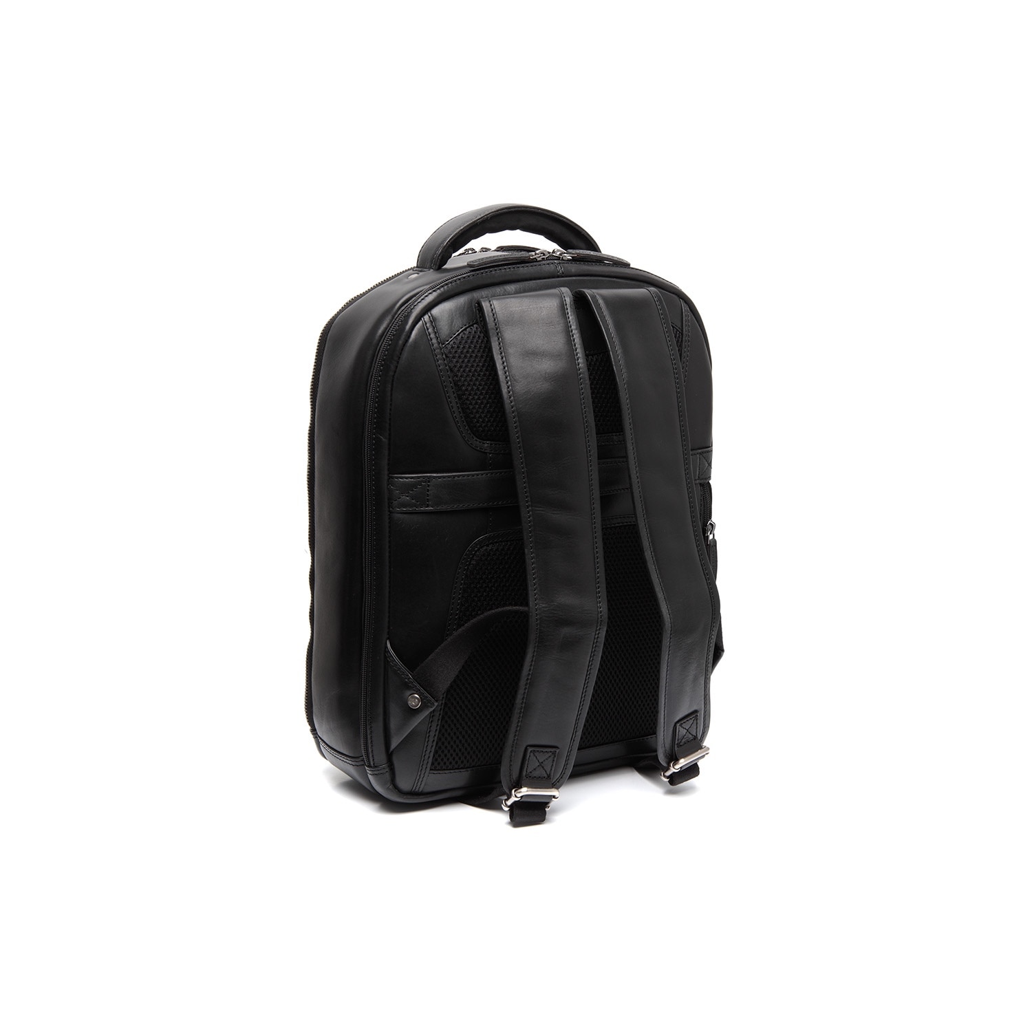 Rucsac de laptop 15 inch piele naturala, The Chesterfield brand, Maggiore, Negru