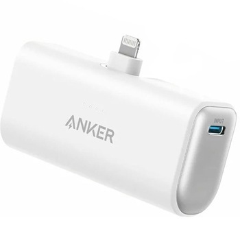 Acumulator extern Anker 621 5000 mAh 12W conector Ligthning, Alb