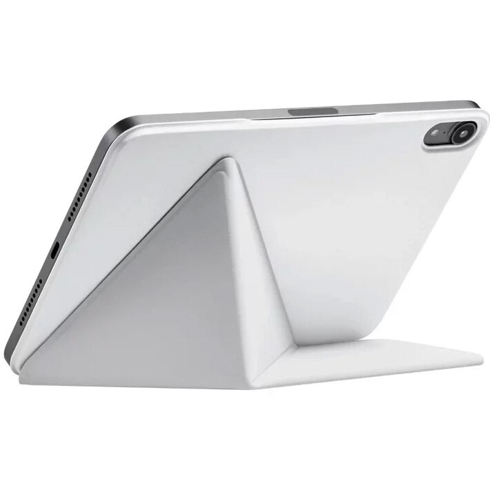 Husa de protectie Pitaka pentru iPad Mini 6/Mini (A17 Pro) MagEZ Folio 2, Alb