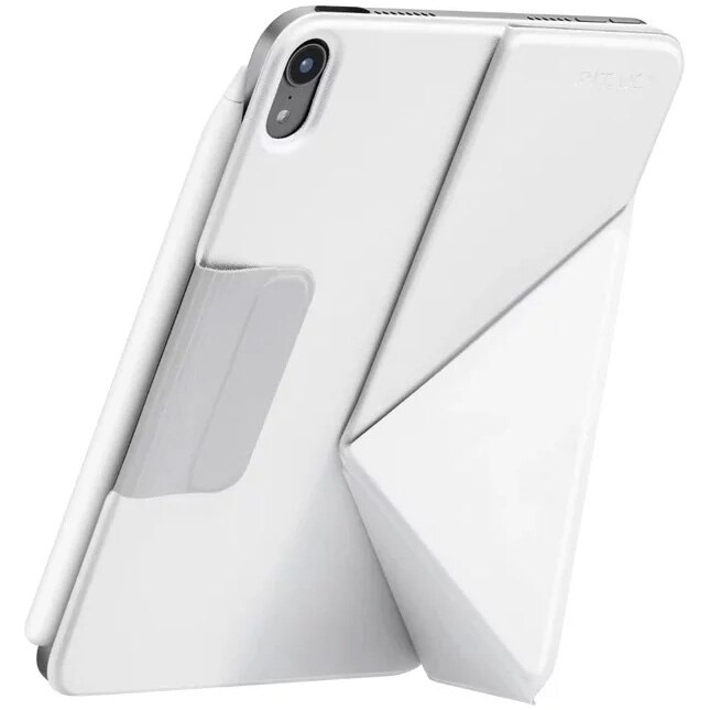 Husa de protectie Pitaka pentru iPad Mini 6/Mini (A17 Pro) MagEZ Folio 2, Alb