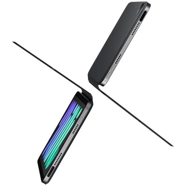 Husa de protectie Pitaka pentru iPad Mini 6/Mini (A17 Pro) MagEZ Folio 2, Negru/Gri