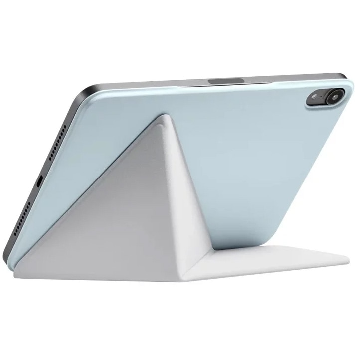 Husa de protectie Pitaka pentru iPad Mini 6/Mini (A17 Pro) MagEZ Folio 2, Albastru deschis