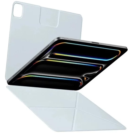 Husa de protectie Pitaka pentru iPad Mini 6/Mini (A17 Pro) MagEZ Folio 2, Albastru deschis