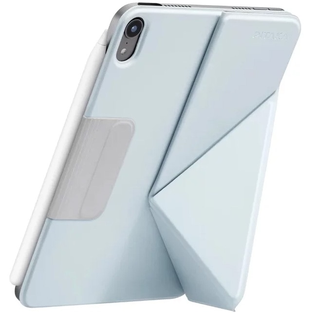 Husa de protectie Pitaka pentru iPad Mini 6/Mini (A17 Pro) MagEZ Folio 2, Albastru deschis
