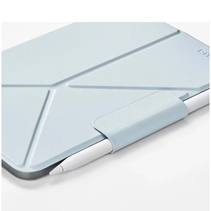 Husa de protectie Pitaka pentru iPad Mini 6/Mini (A17 Pro) MagEZ Folio 2, Albastru deschis