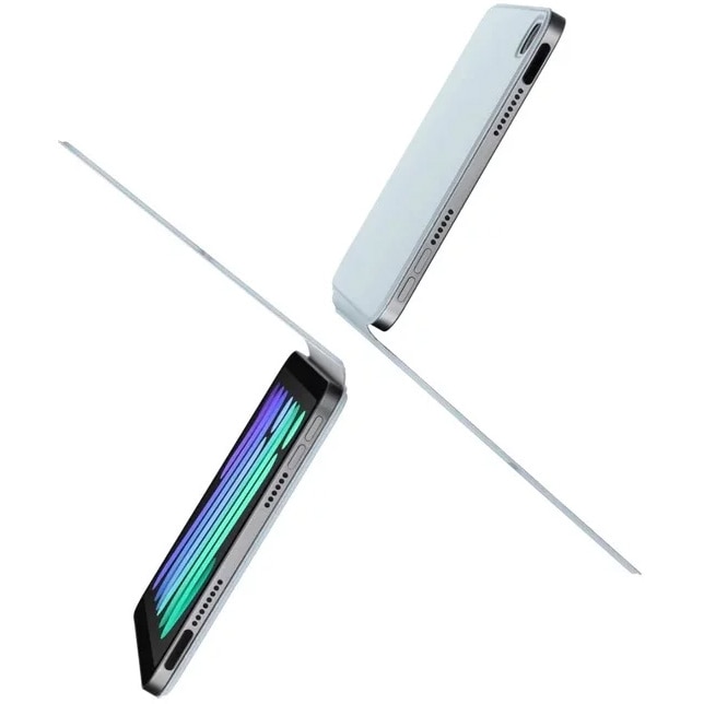 Husa de protectie Pitaka pentru iPad Mini 6/Mini (A17 Pro) MagEZ Folio 2, Albastru deschis