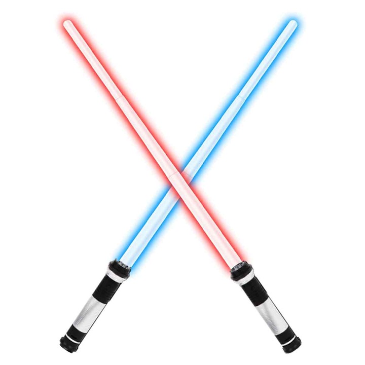 Star Wars interaktív fénykard, 2 darabos készlet, teleszkópos kivitel, hangeffektusok